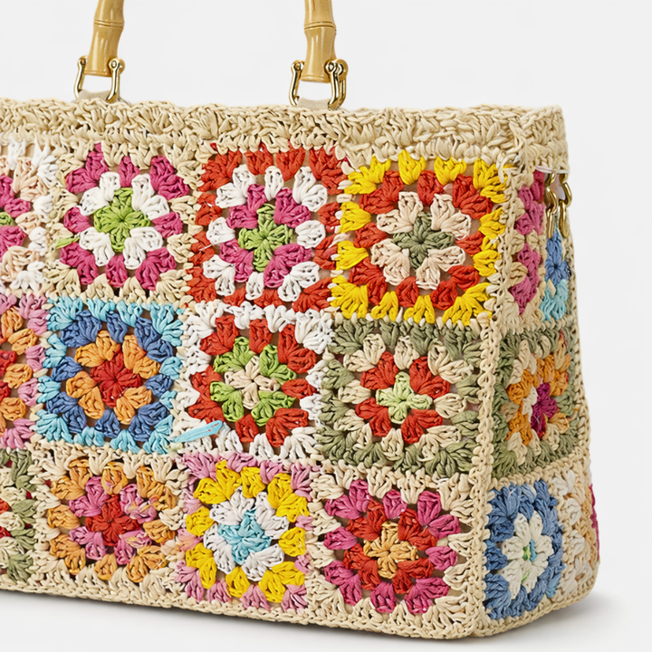 Solana – Crochet Tote Bag, Large Woven Beach Shoulder Bag