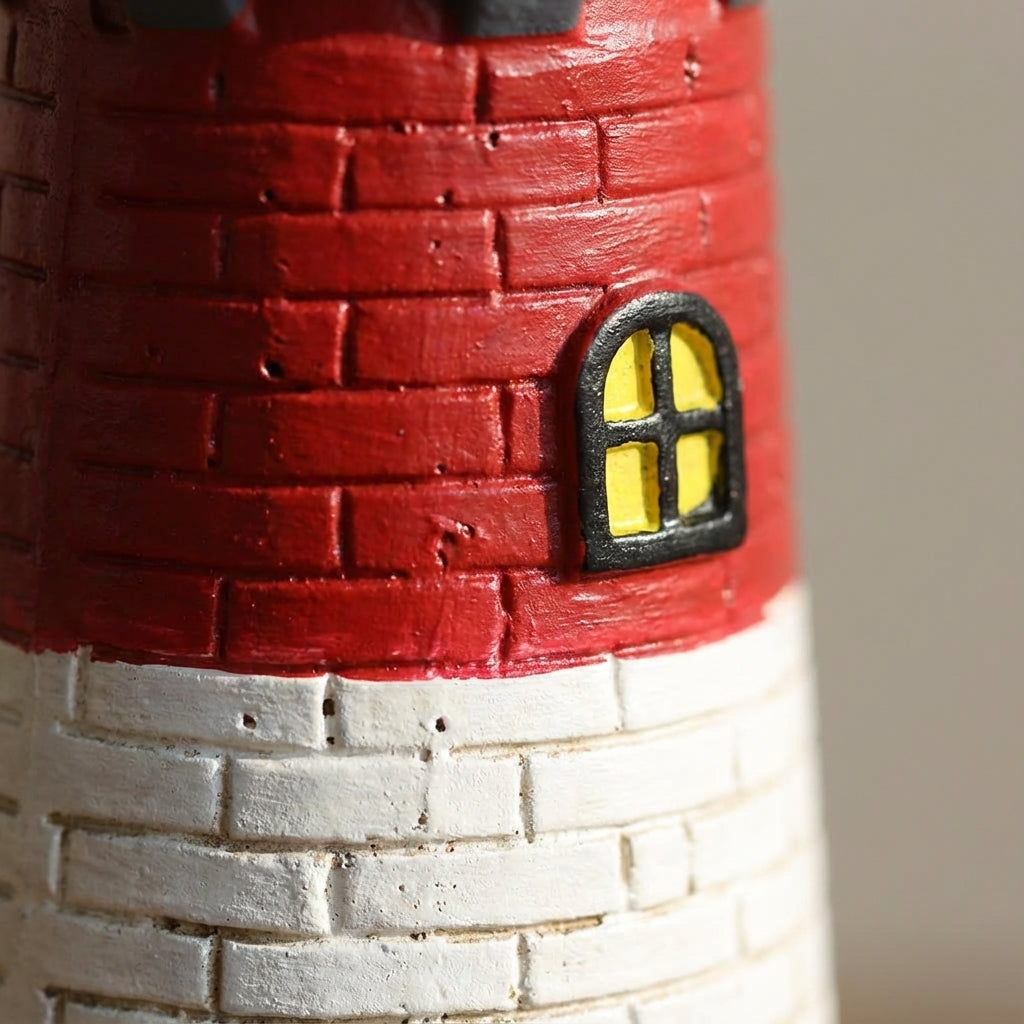 Solar Rotating Beacon Garden Light - Coastal Lighthouse Design