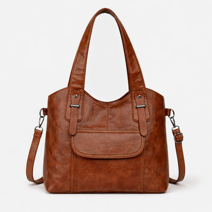 Solene – Large Vegan Cowhide Tote Bag, Shoulder Bag