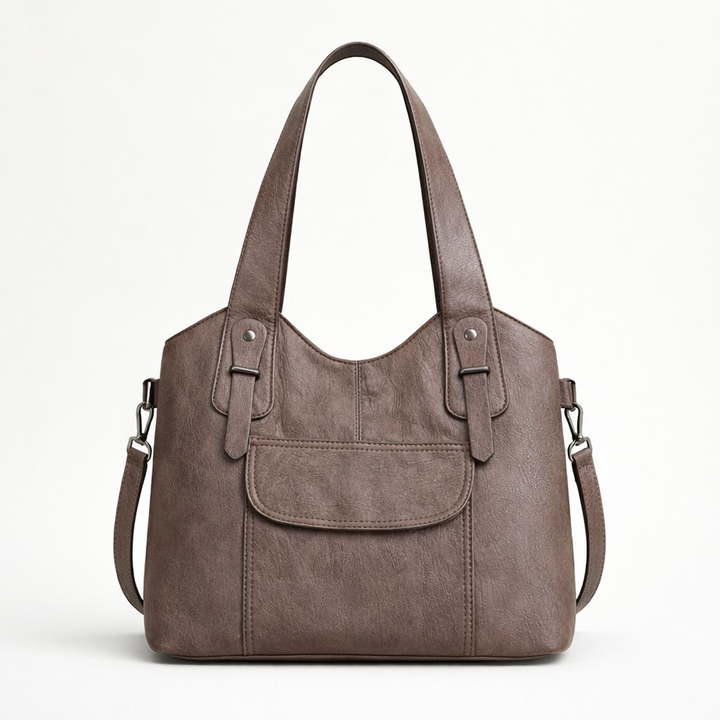 Solene – Large Vegan Cowhide Tote Bag, Shoulder Bag