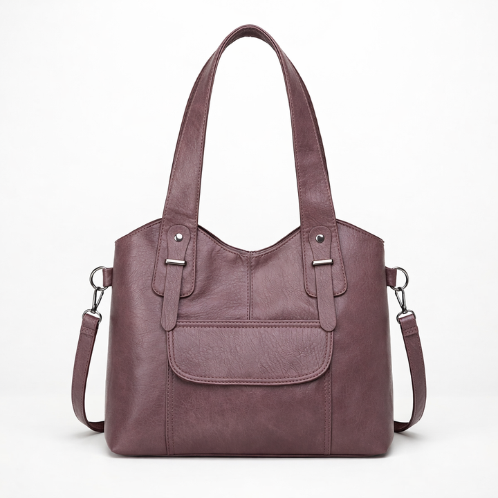 Solene – Large Vegan Cowhide Tote Bag, Shoulder Bag