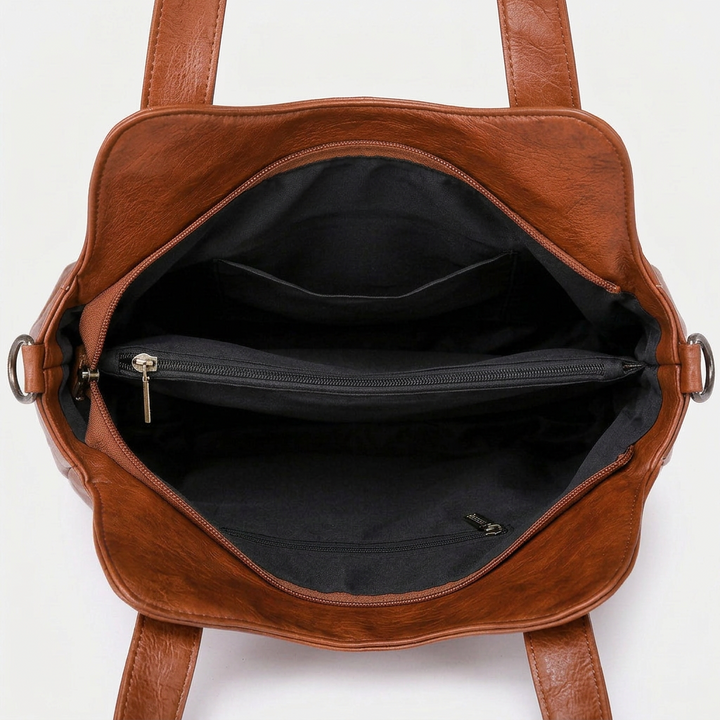Solene – Large Vegan Cowhide Tote Bag, Shoulder Bag