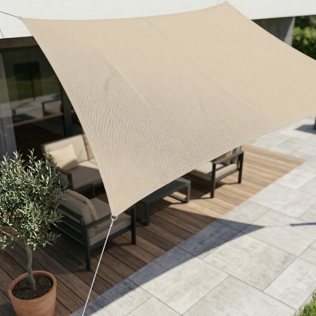 Rectangular Sun Sail Waterproof | Water-Resistant Outdoor Fabric | UV Protection | SkyCover