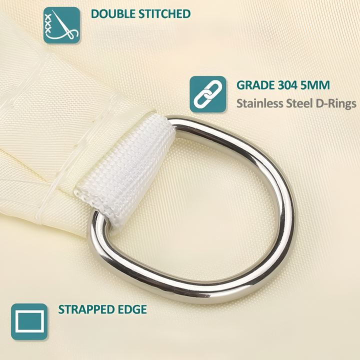 Rectangular Sun Sail Waterproof | Water-Resistant Outdoor Fabric | UV Protection | SkyCover