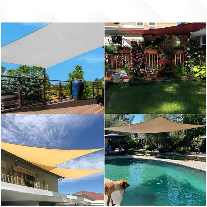 Rectangular Sun Sail Waterproof | Water-Resistant Outdoor Fabric | UV Protection | SkyCover