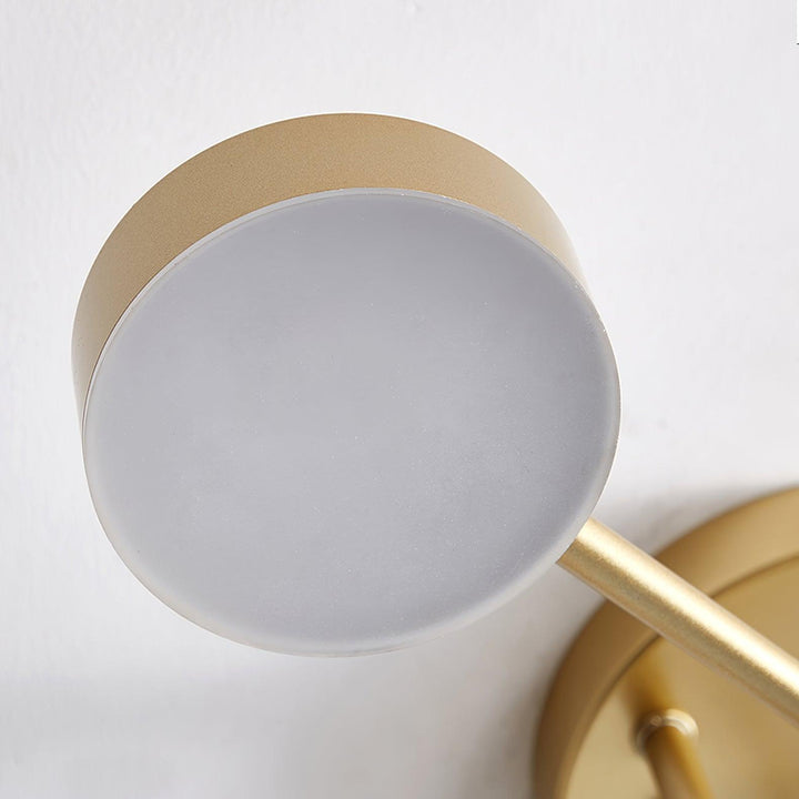 Six-Arm Cylindrical Shade Ceiling Light - Wrought Iron & Aluminum