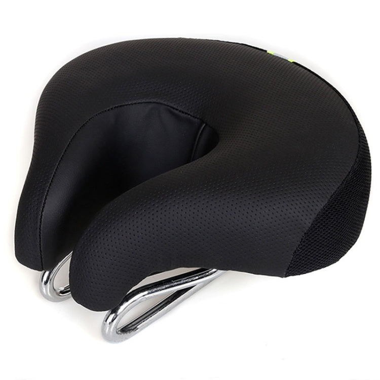 Comfort Zone Noseless Bike Saddle - Padded Mountain Bike Seat in Black