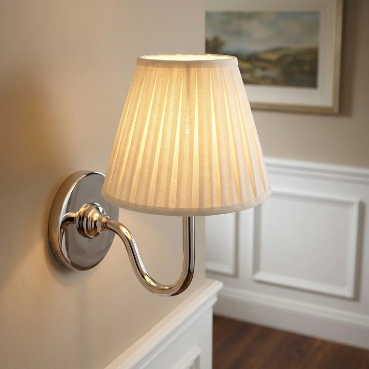 Tansy Classic Traditional Pleated Shade Wall Sconce