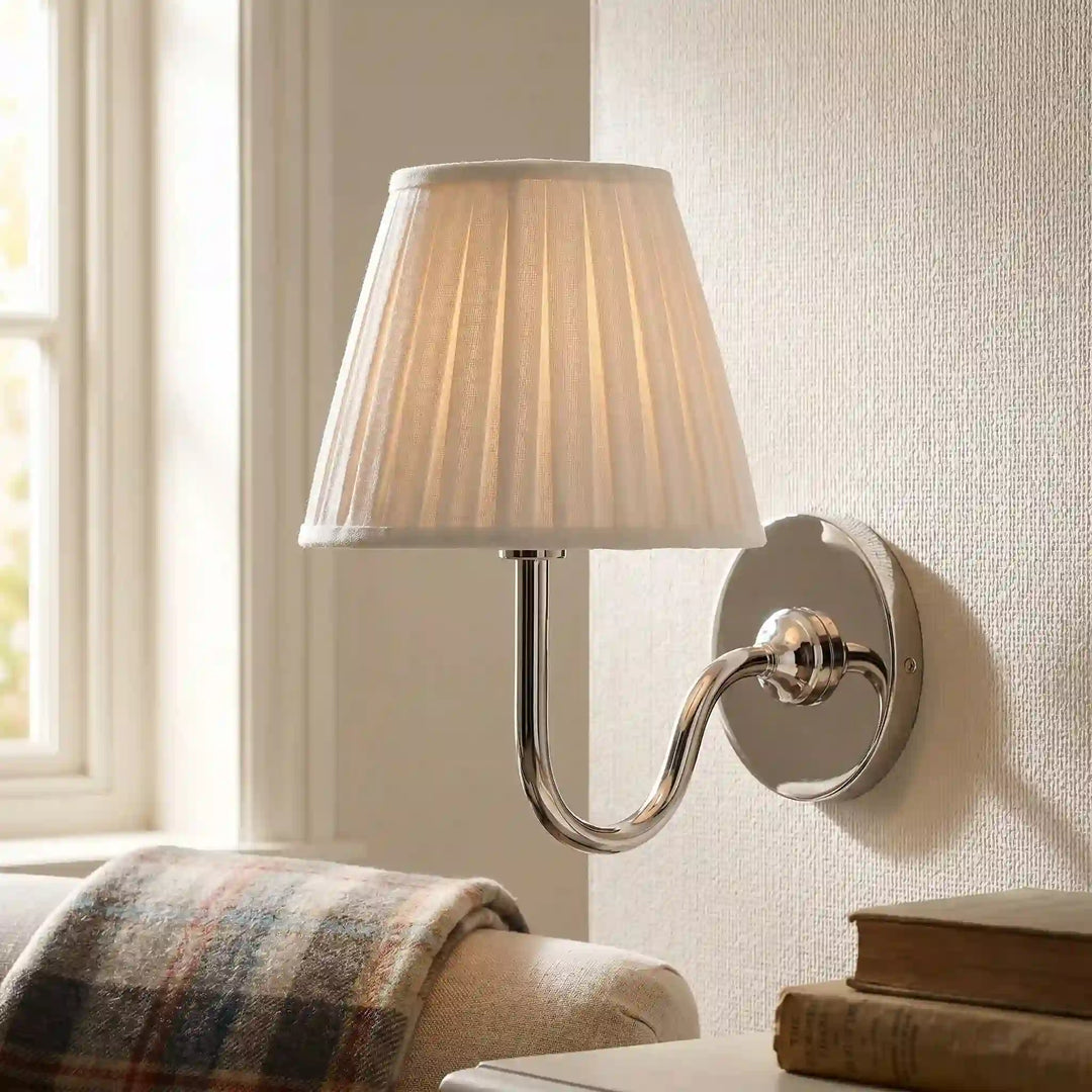 Tansy Classic Traditional Pleated Shade Wall Sconce