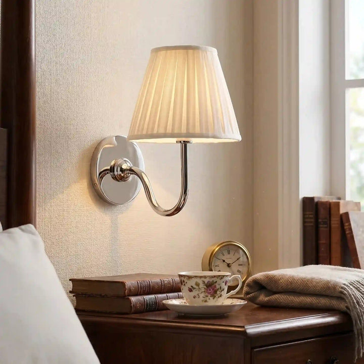 Tansy Classic Traditional Pleated Shade Wall Sconce