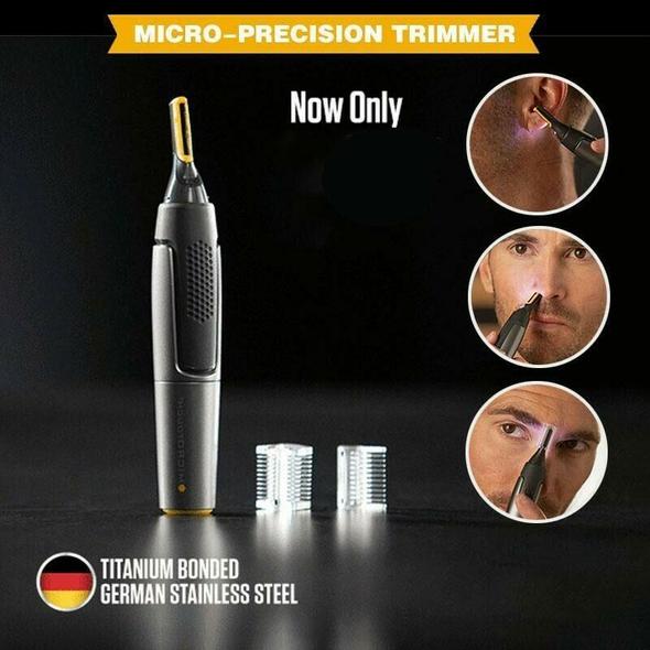 Cordless Detail Grooming Trimmer with Titanium Blades | Precision Tool for Beard, Nose & Eyebrows