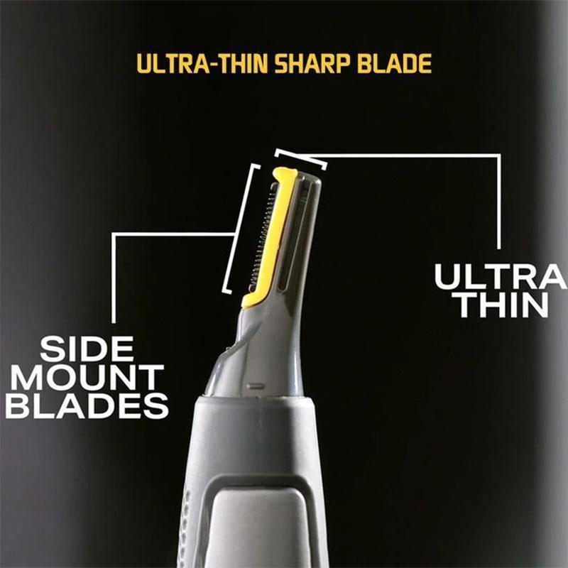 Cordless Detail Grooming Trimmer with Titanium Blades | Precision Tool for Beard, Nose & Eyebrows