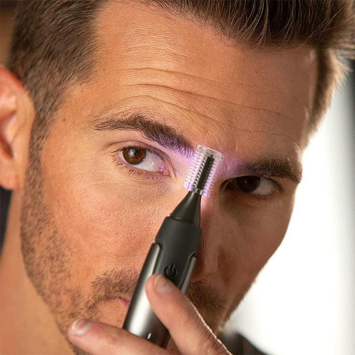 Cordless Detail Grooming Trimmer with Titanium Blades | Precision Tool for Beard, Nose & Eyebrows