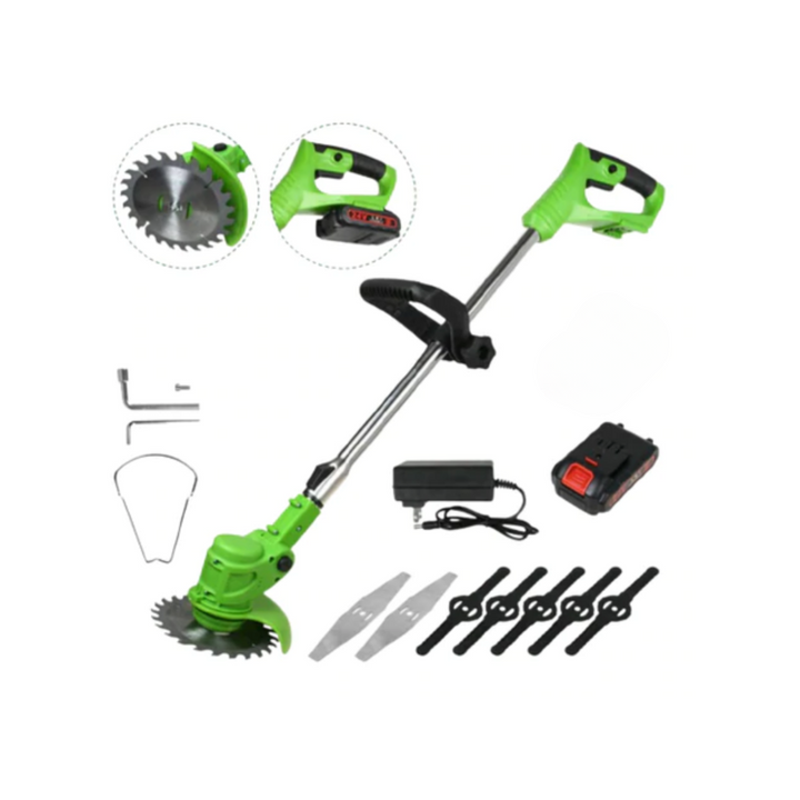 PowerCut 24V Cordless Yard Trimmer - 6-Inch Blade Electric Weed Eater