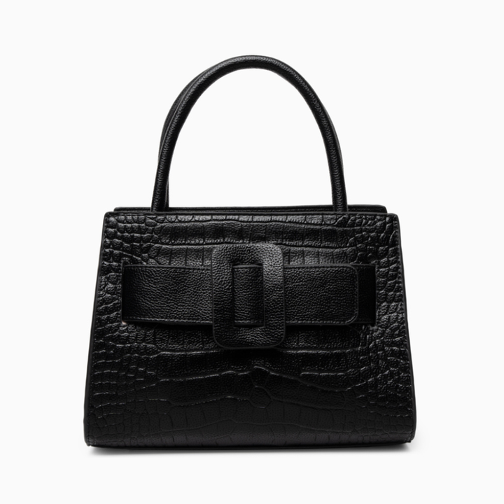 Harlow – Croc Embossed Top Handle Satchel Bag