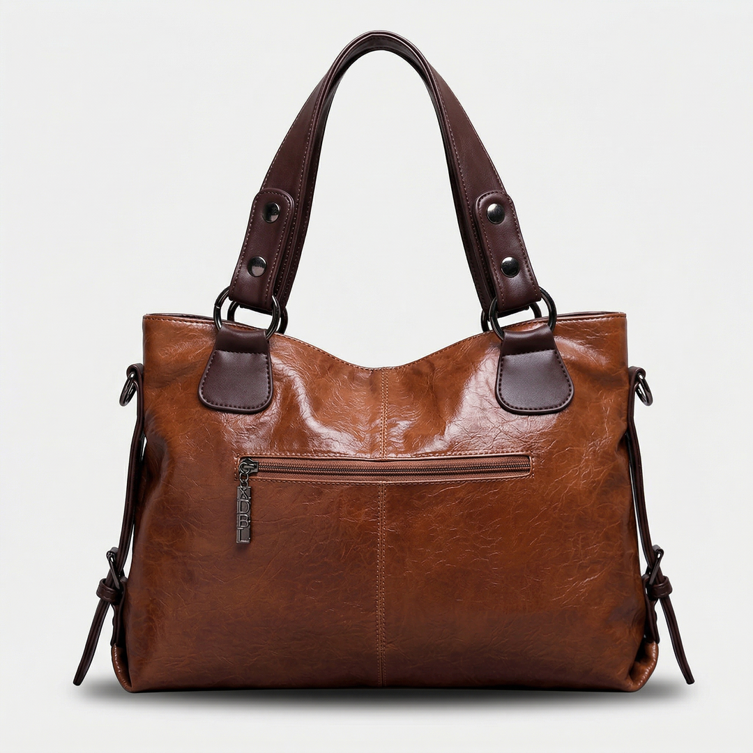 Vera – Large Vegan Leather Shoulder Bag, Work Tote