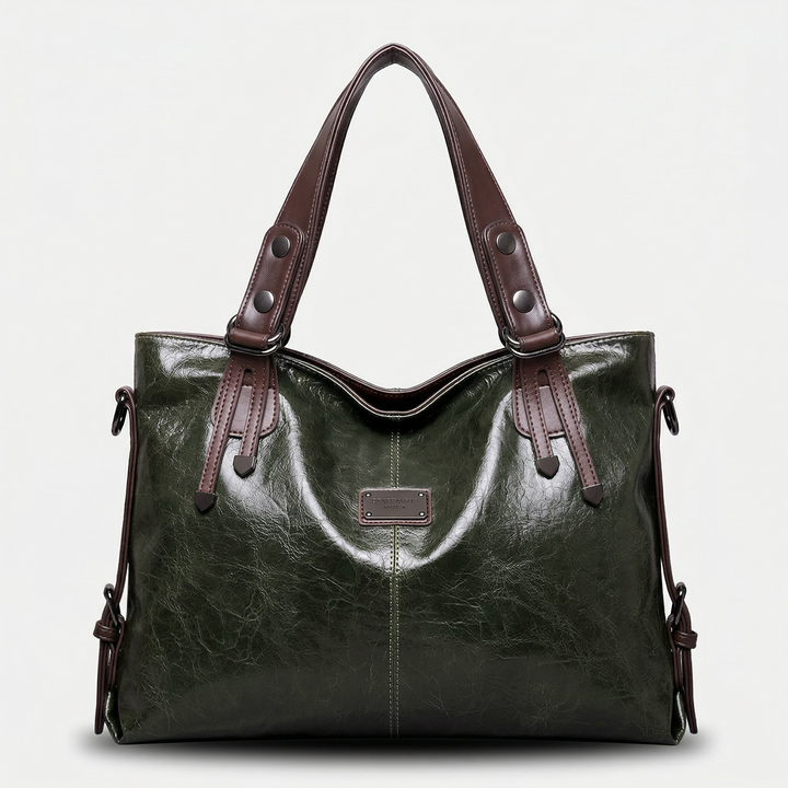 Vera – Large Vegan Leather Shoulder Bag, Work Tote