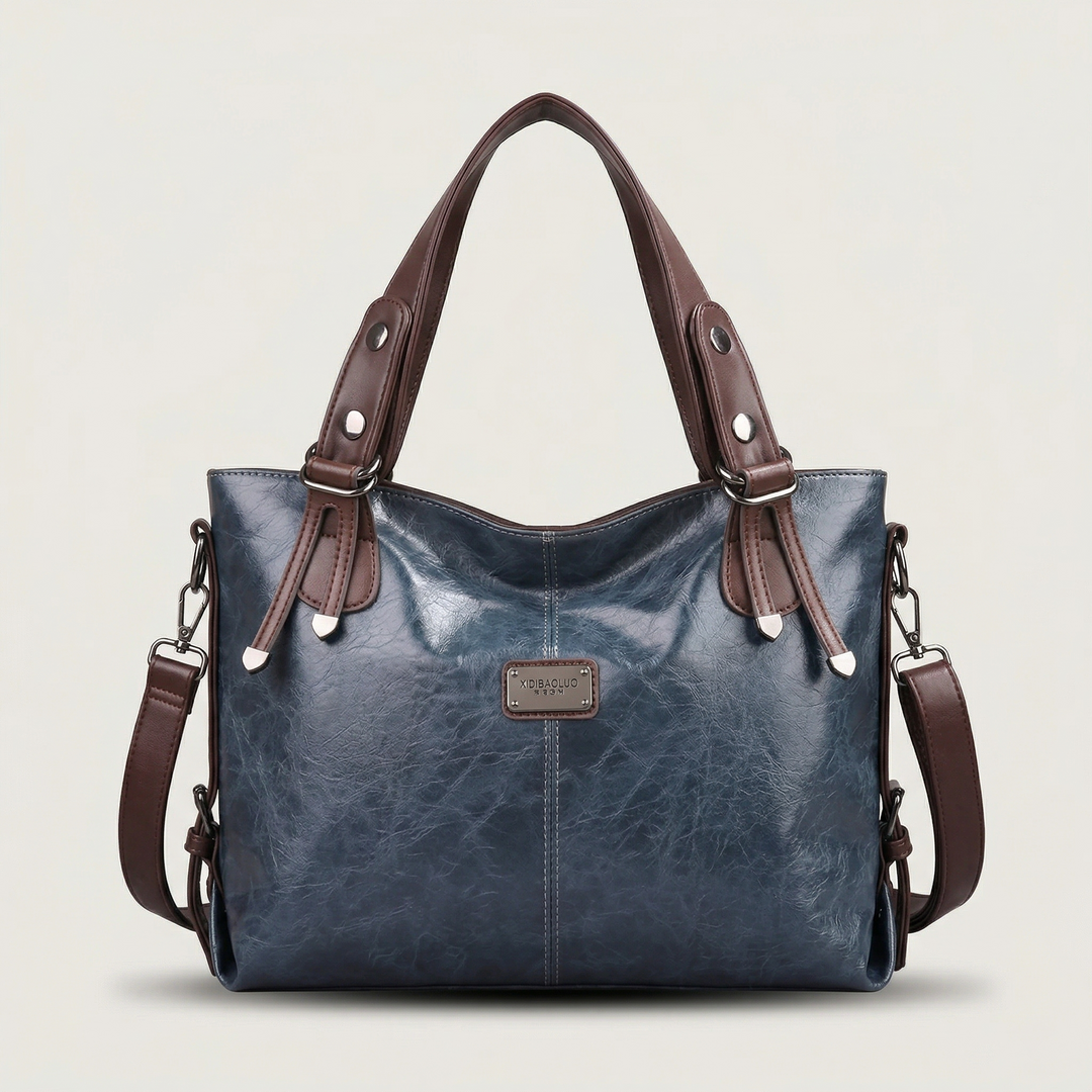Vera – Large Vegan Leather Shoulder Bag, Work Tote