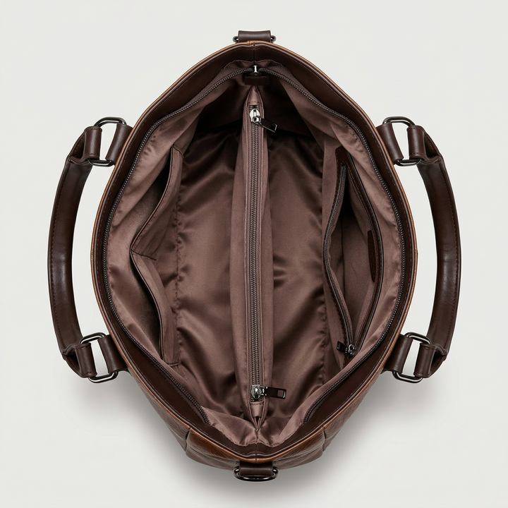 Vera – Large Vegan Leather Shoulder Bag, Work Tote