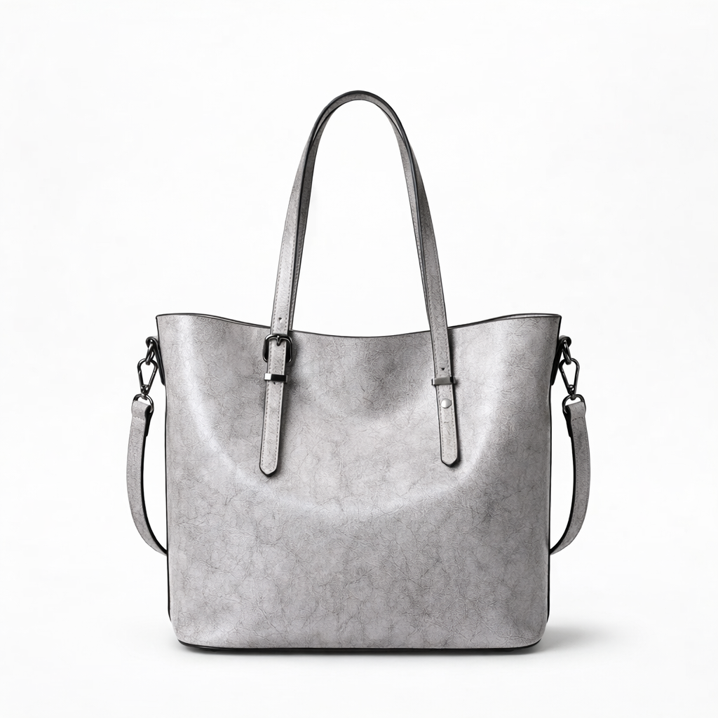 Vessa – Large Leather Tote Bag with Shoulder Strap