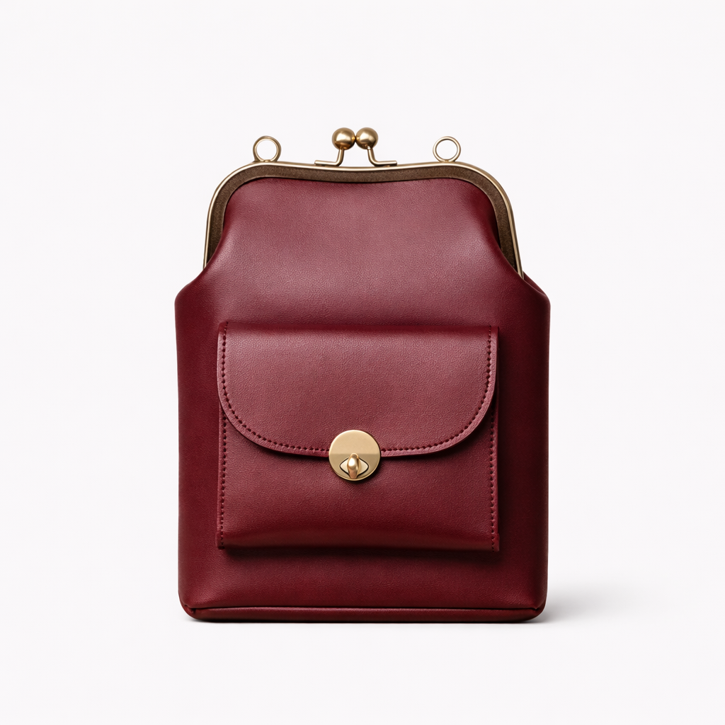 Vivette – Vintage Clasp Crossbody Bag, Small Shoulder Bag