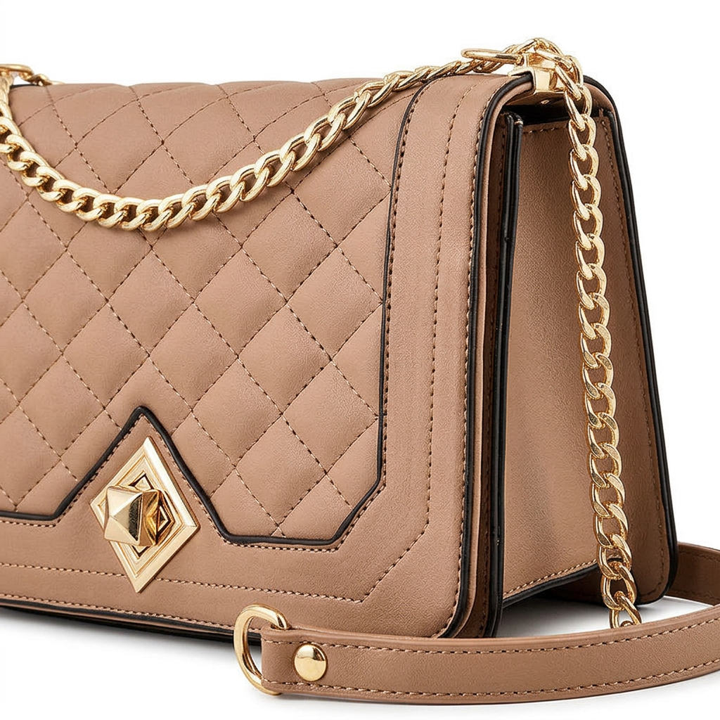 Vivienne – Quilted Chain Crossbody Bag, Small Shoulder Bag