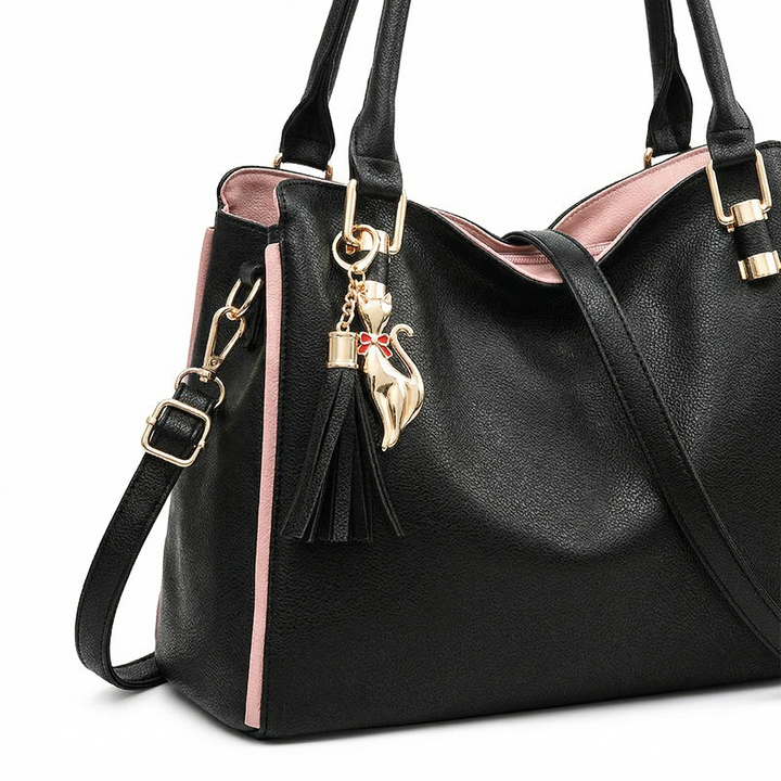 Vivienne – Vegan Cowhide Hobo Shoulder Handbag