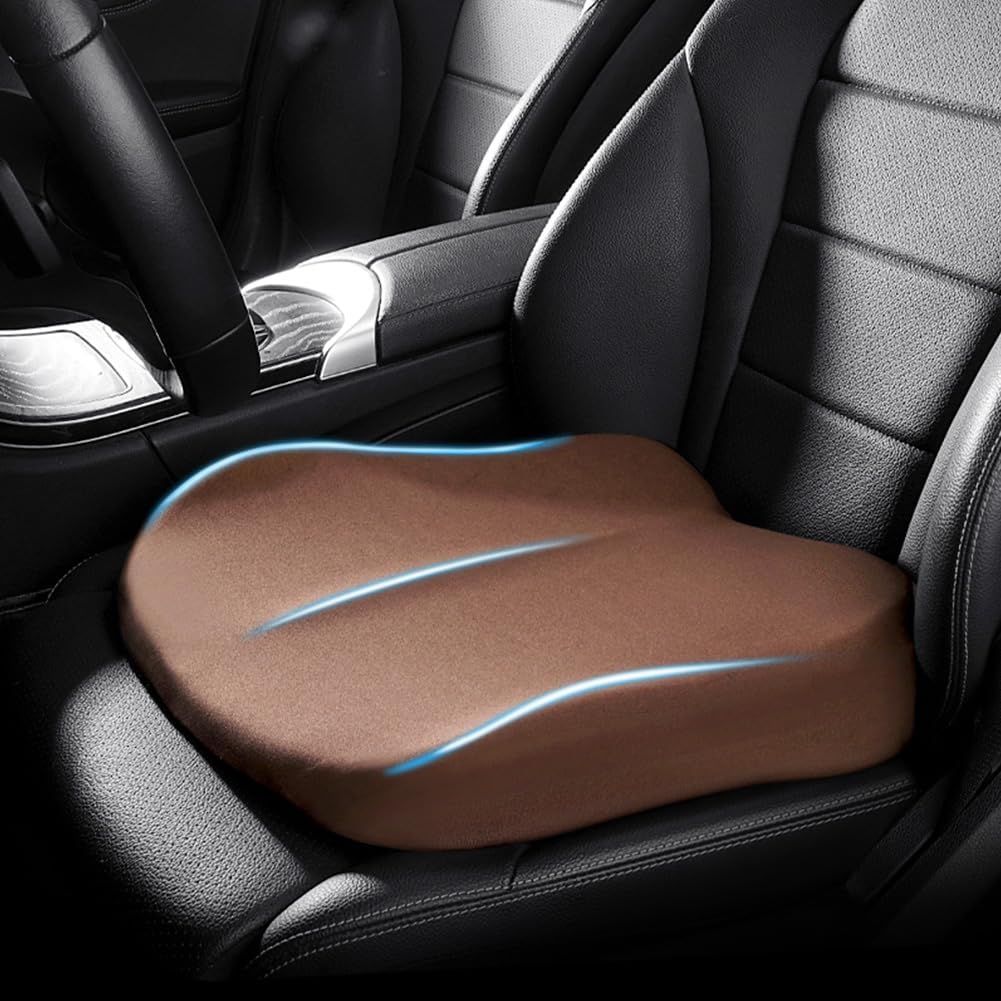 Premium Elevation Seat Cushion – Memory Foam Booster for Cars and Office Chairs