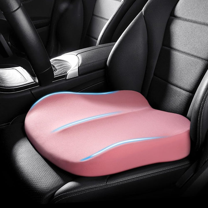 Premium Elevation Seat Cushion – Memory Foam Booster for Cars and Office Chairs