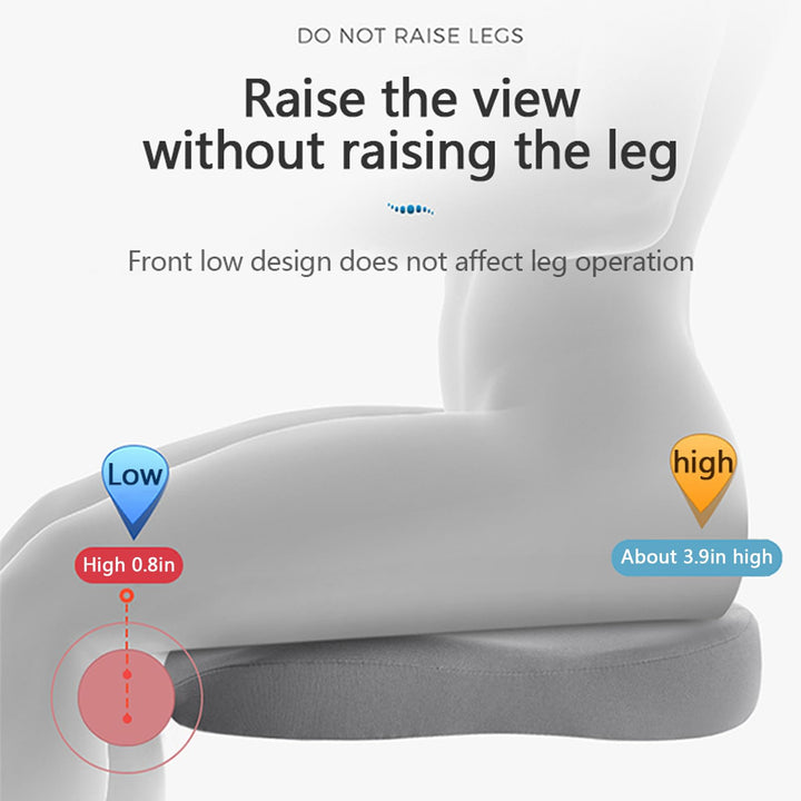 Premium Elevation Seat Cushion – Memory Foam Booster for Cars and Office Chairs