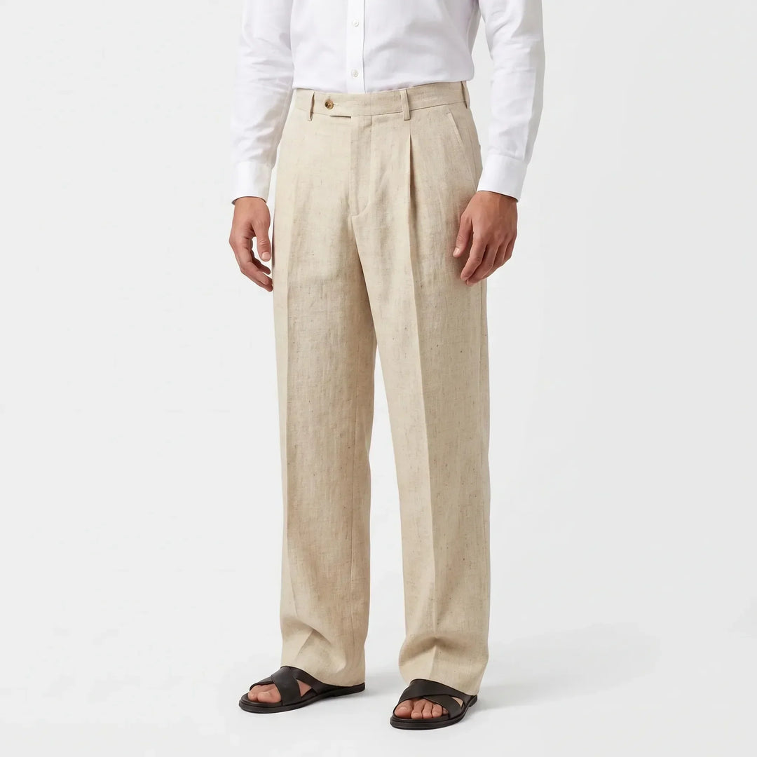 Breathable High-Waist Wide Leg Summer Pants - Lightweight & Comfortable