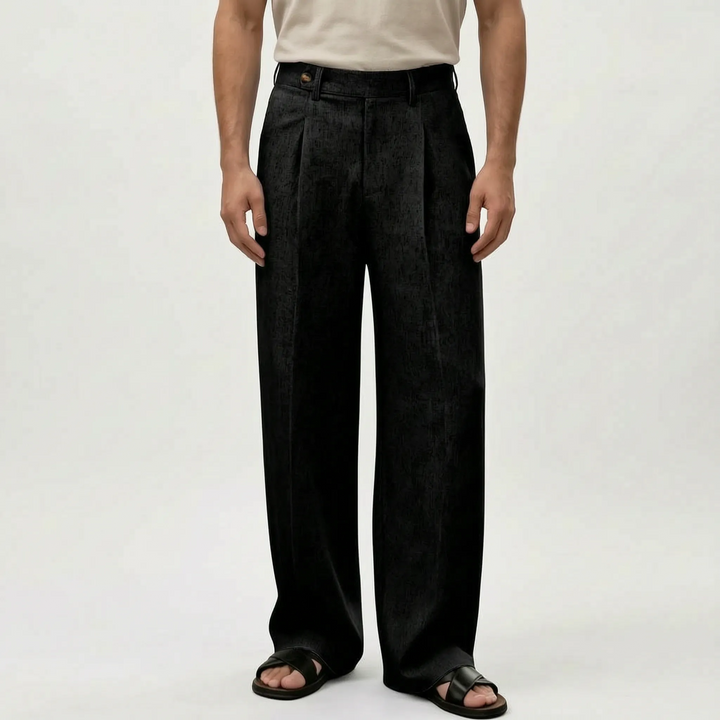 Breathable High-Waist Wide Leg Summer Pants - Lightweight & Comfortable