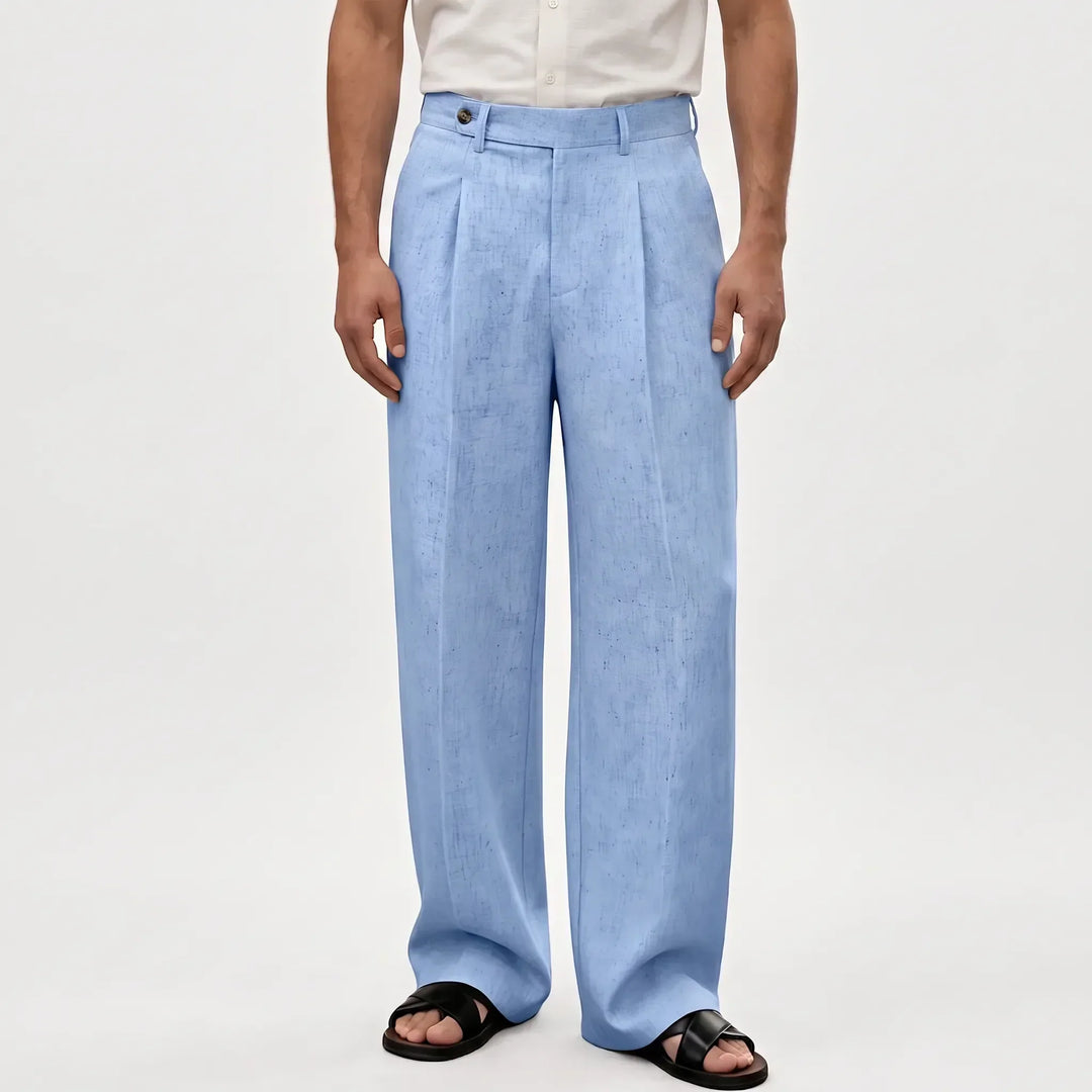 Breathable High-Waist Wide Leg Summer Pants - Lightweight & Comfortable