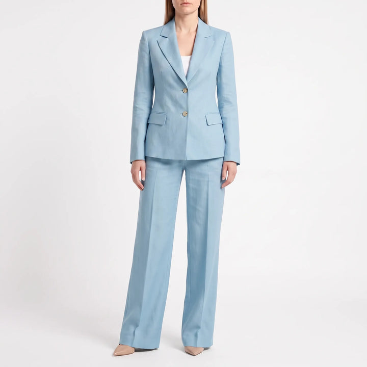 Women's Structured Wide-Leg Blazer and Pants Set