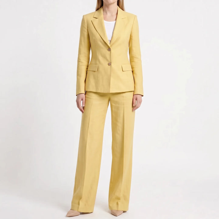Women's Structured Wide-Leg Blazer and Pants Set