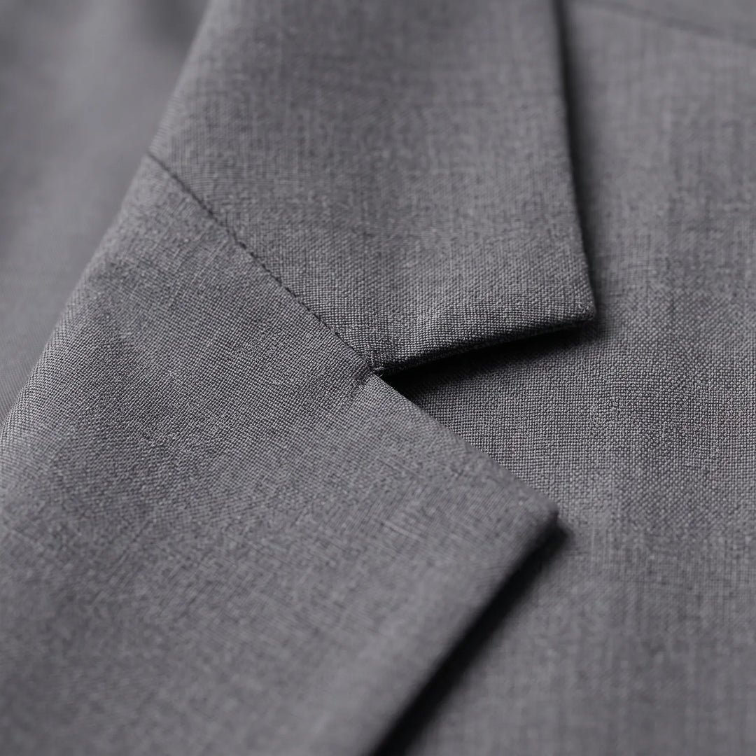 Women's Relaxed Notched Lapel Blazer - Comfortable Everyday Jacket
