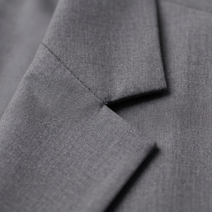 Women's Relaxed Notched Lapel Blazer - Comfortable Everyday Jacket