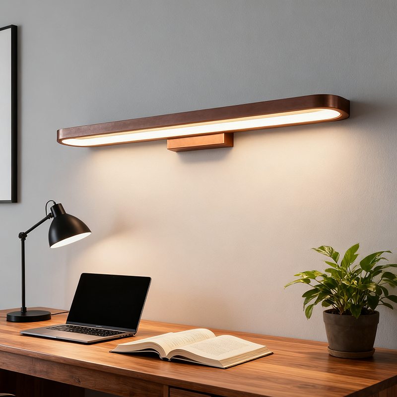 Modern Minimalist Circular Aluminum Vanity Light LED Mirror Front Wall Lamp for Bathroom