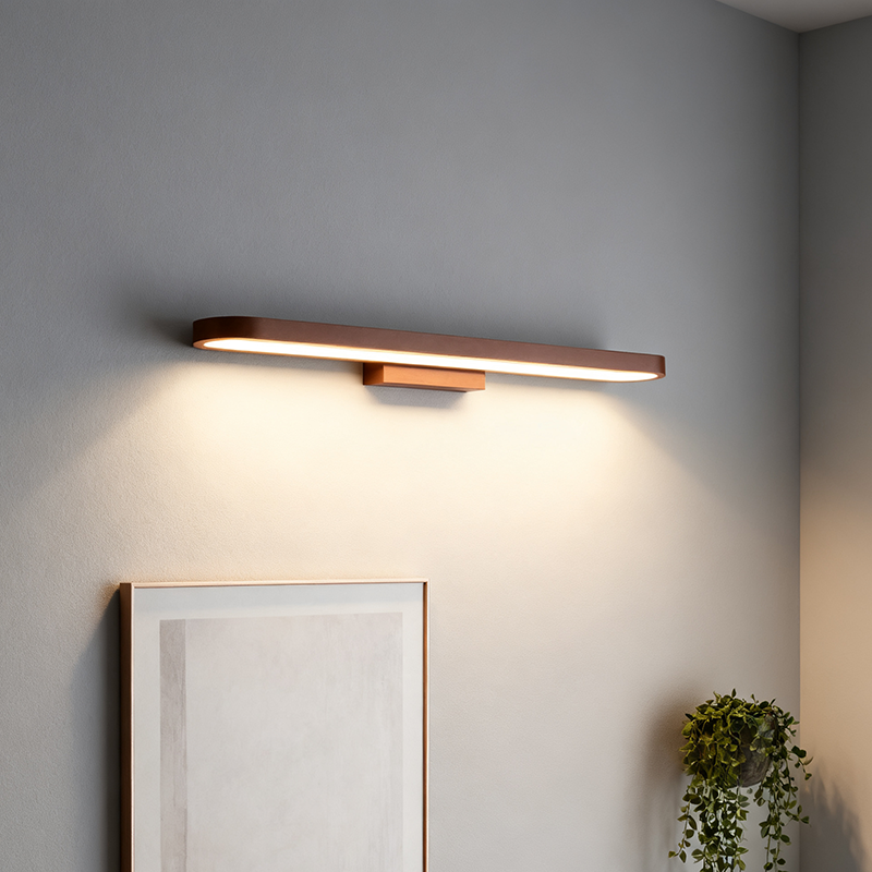 Modern Minimalist Circular Aluminum Vanity Light LED Mirror Front Wall Lamp for Bathroom