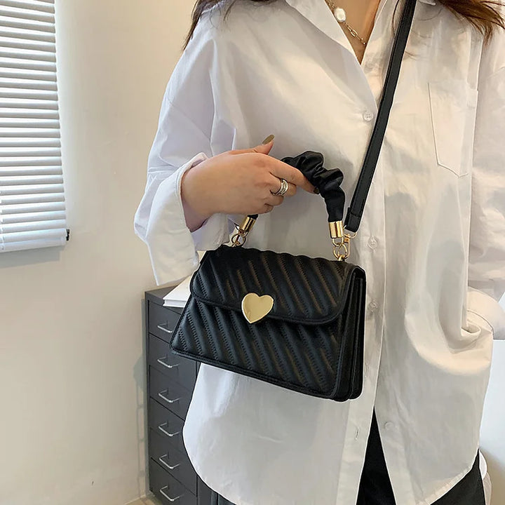 Lena – Mini Quilted Crossbody Bag, Small Shoulder Bag