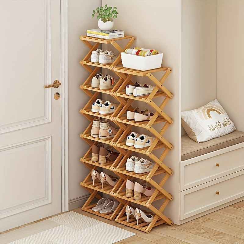 Smart Bamboo Shoe Rack – Compact and Practical for the Entryway