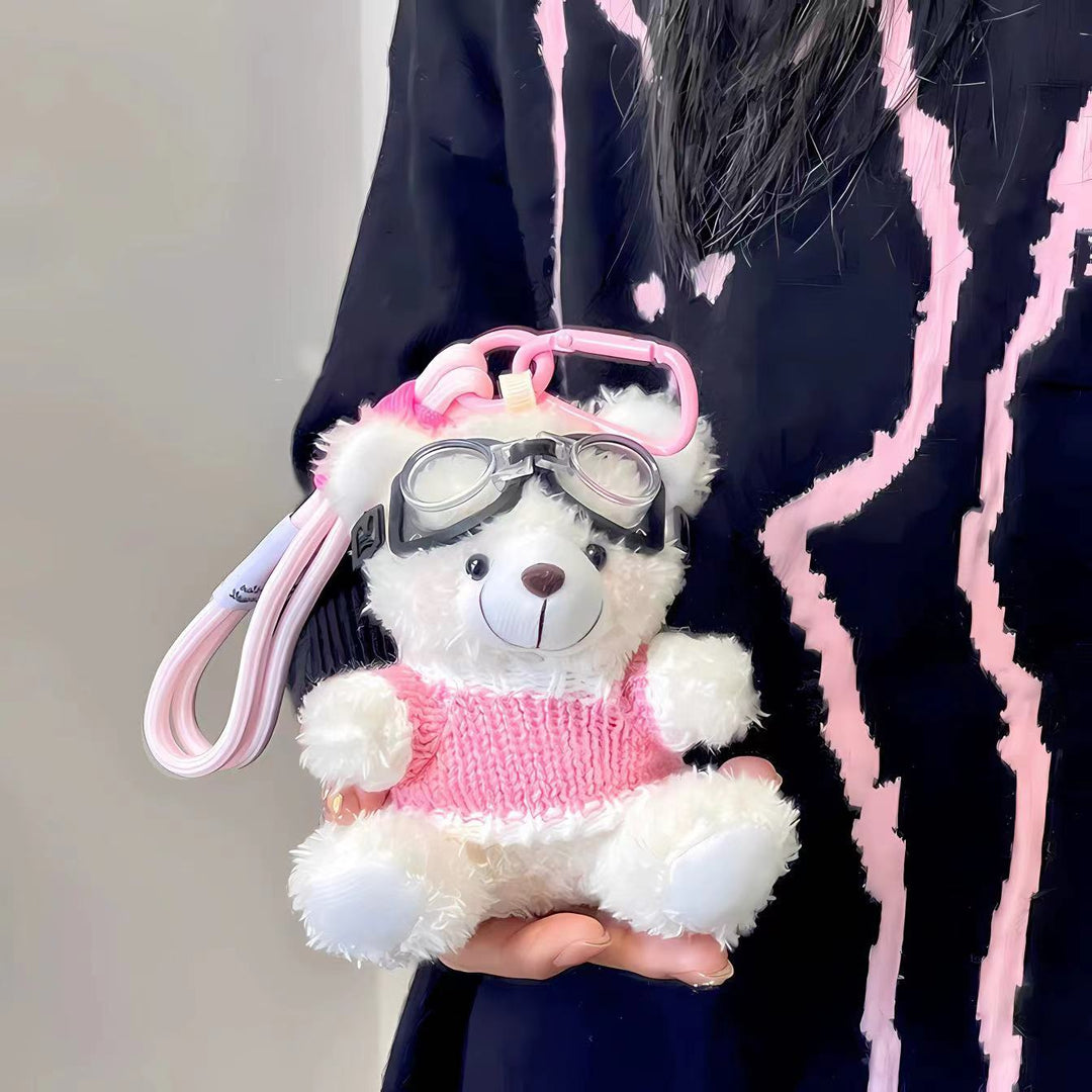 Maverick – Aviator Teddy Bear Plush Bag Charm