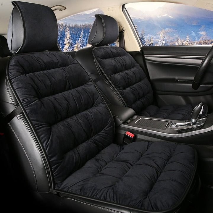 Premium Quilted Car Seat Cushion Pad - Full Coverage Front Seat Protection