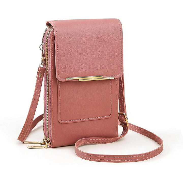 Premium RFID-Blocking Crossbody Phone Wallet with Waterproof Pocket for Phones Up to 6.7"