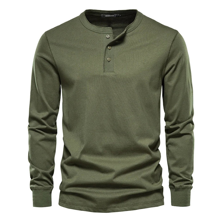 Men's Long Sleeve Shirt with Buttons Casual Comfortable Fit