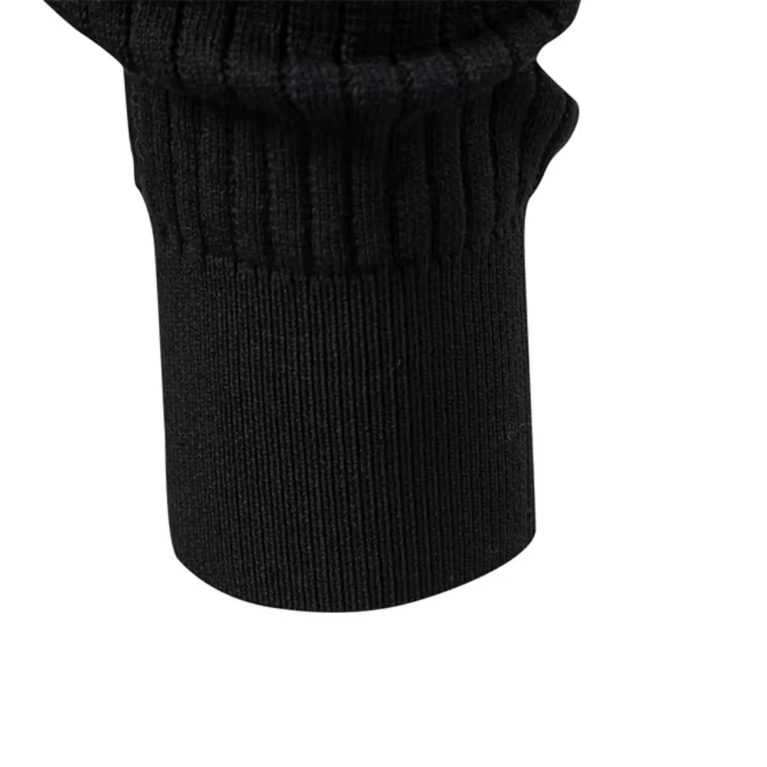Men's Sweater with Round Neck and Button Closure for Daily Use