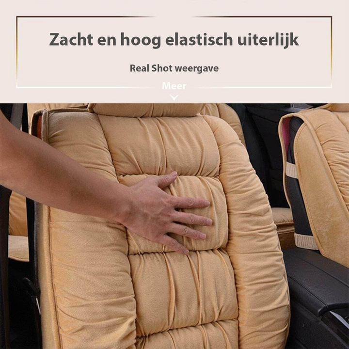 Premium Quilted Car Seat Cushion Pad - Full Coverage Front Seat Protection