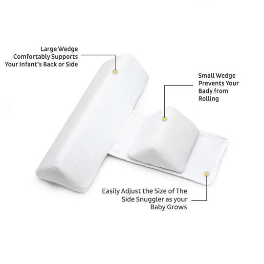 Adjustable Anti-Roll Baby Pillow Safe Sleep Support