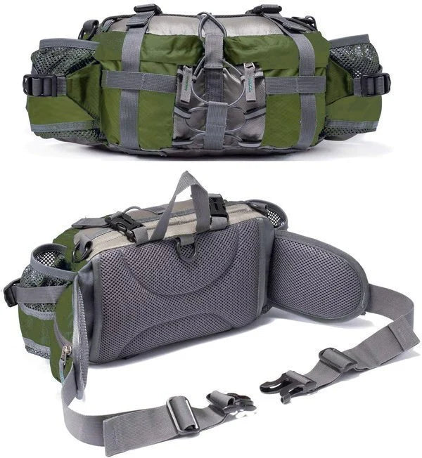 Ultralight Waterproof Outdoor Waist Pack with Bottle Holders