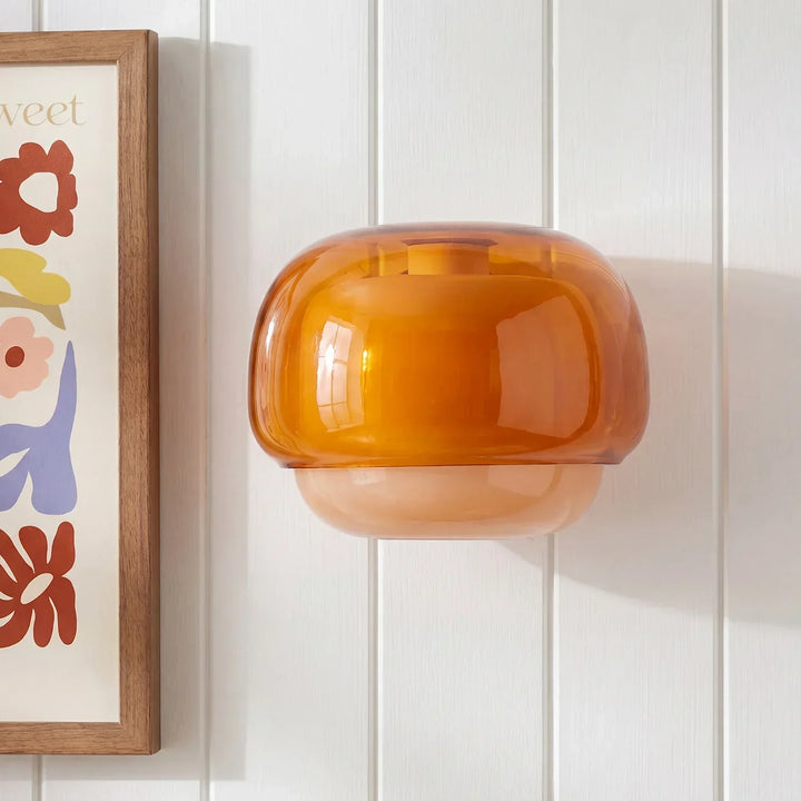 Sanae Modern Colorful Glass Shade Wall Sconce